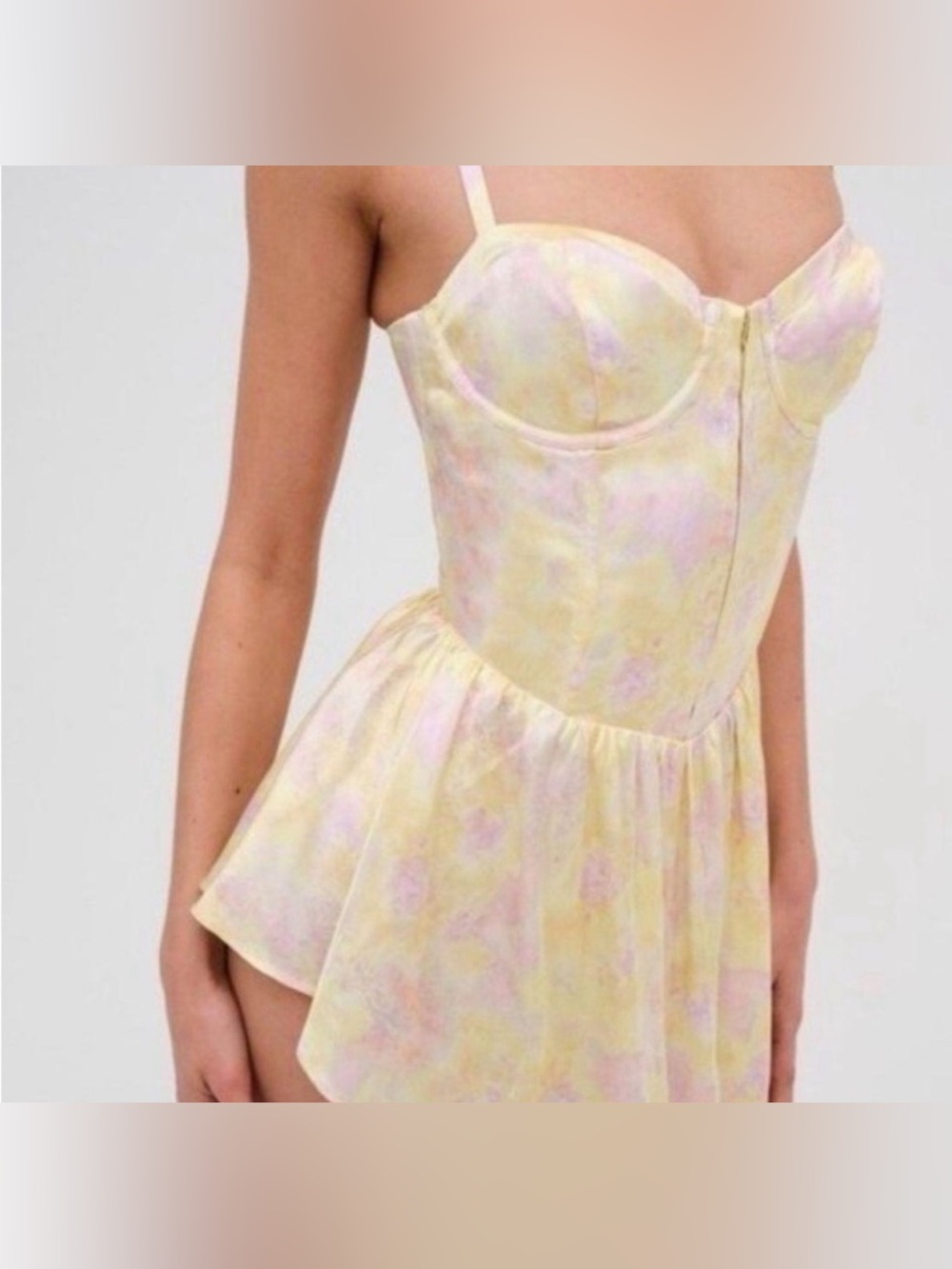 For Love And Lemons Carrie Corset Mini Dress NWT Small Bustier Bodysuit Feminine